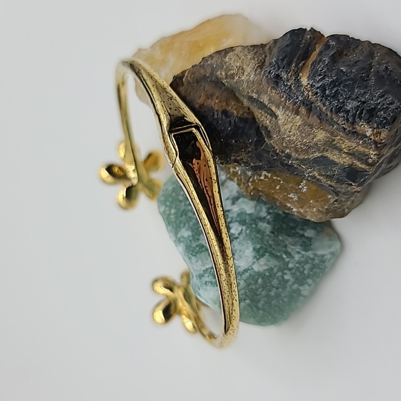 Rare! Kate Spade "SUNSET BLOOMS" Open Hinged Bangle w Aurora Borealis Blooms! π - Picture 6 of 13